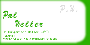 pal weller business card